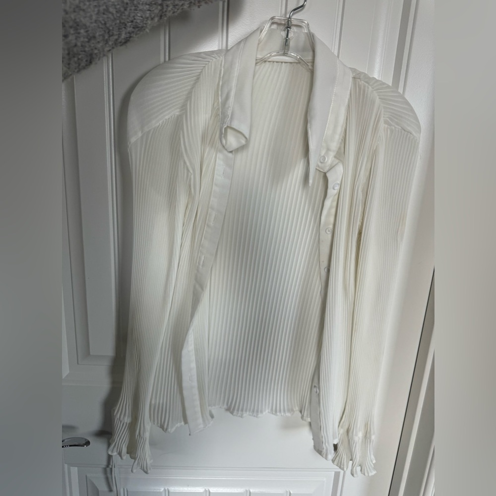 shear long sleeve button up